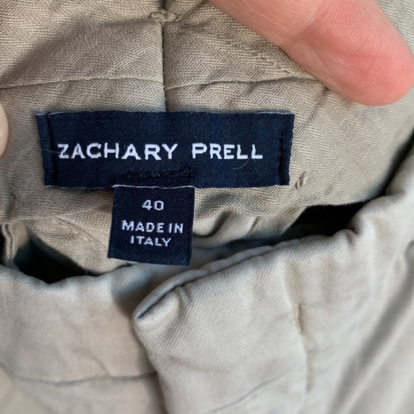 Nordstrom Zachary Prell Khaki Trouser Aster Fit Stretch Pants sz 40 - Picture 2 of 5
